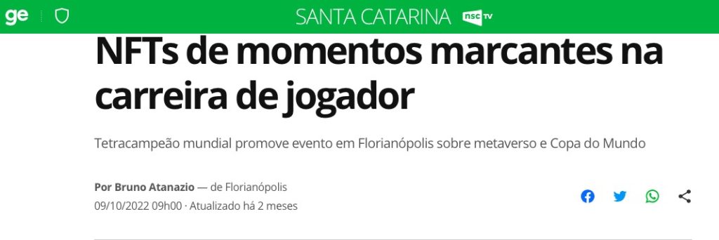 Momentos marcantes da carreira do jogador