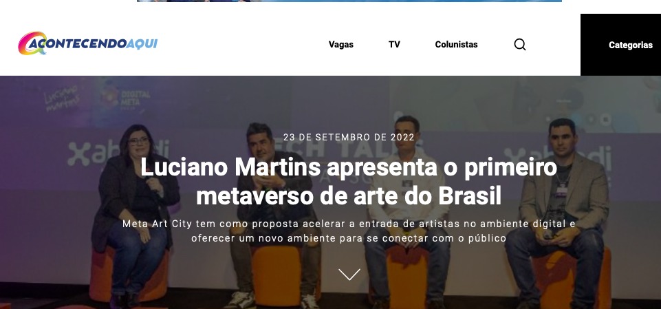 Primeiro metaverso de arte do Brasil